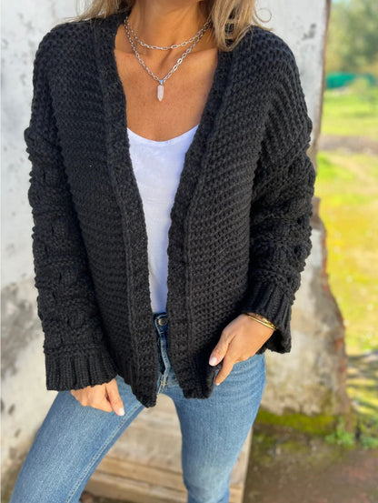 Cardigan Femme Court Épais – Style Chic Décontracté